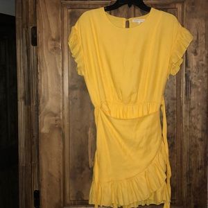 Yellow Wrap Dress